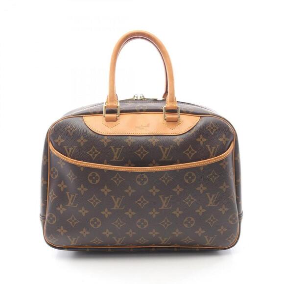 LOUIS VUITTON Brown Monogram Leather Deauville Bag - Picture 1 of 13